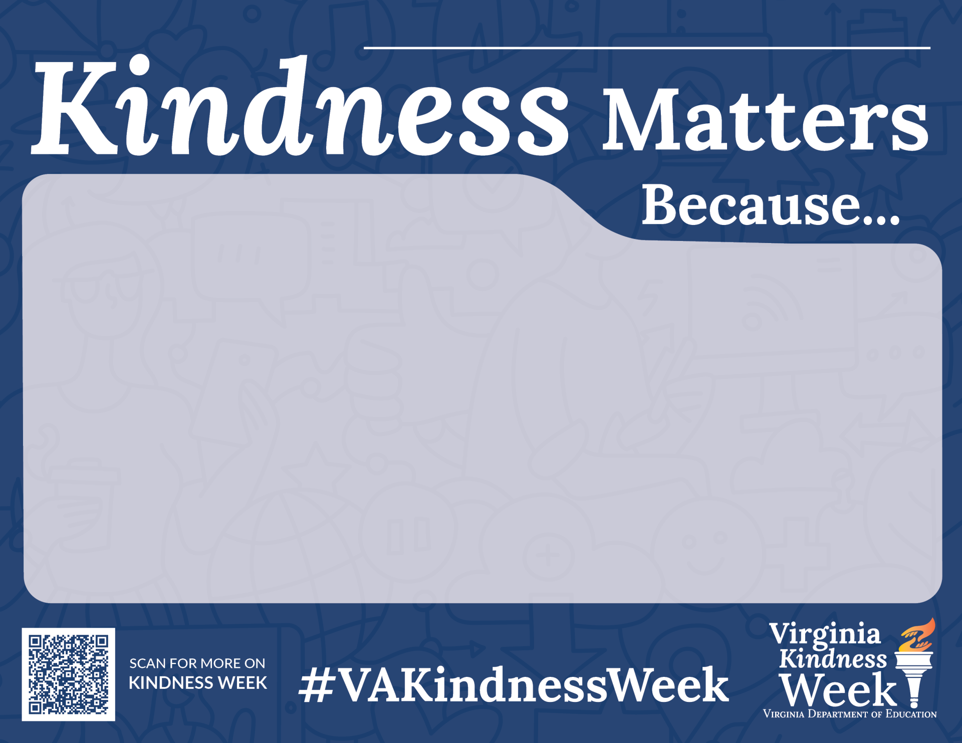 kindness matters because poster